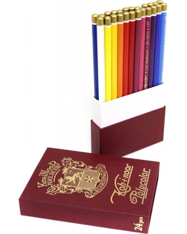 Дополнительное изображение книги «Карандаши цветные Polycolor Retro, 24 цвета, в подарочной упаковке»