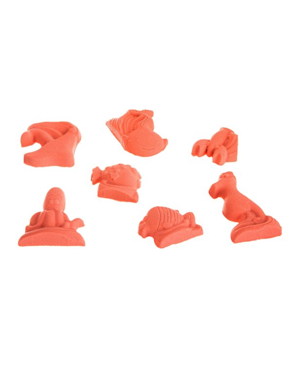 Марсианский песок, 500 грамм, 10 формочек, оранжевый