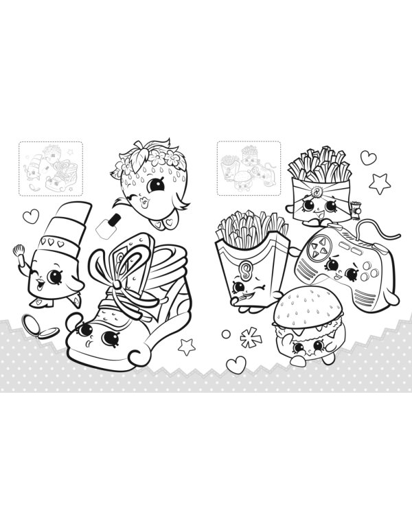 Shopkins. Раскраска с наклейками