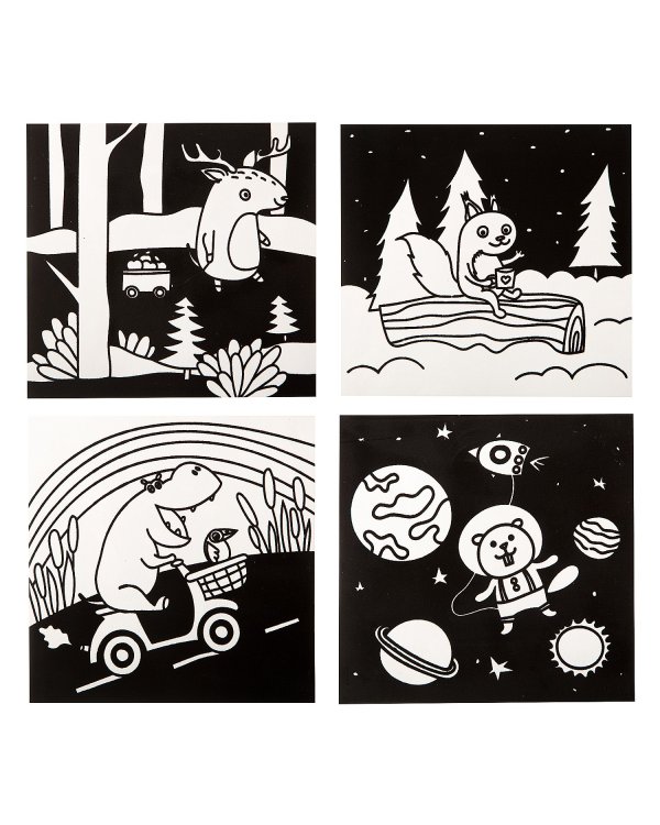 Бархатные раскраски. Черный фон