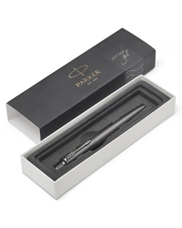 Ручка гелевая Parker "Jotter Premium K178. Oxford Grey Pinstripe CT"