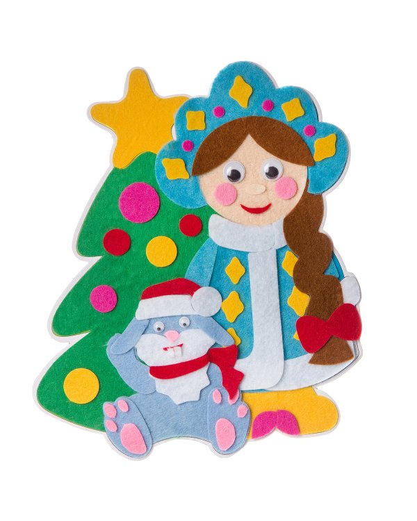 Новогодний коллаж. Снегурочка