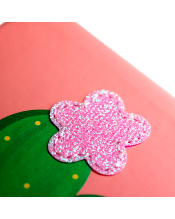 Блокнот для записей. Get Glitter! Кактус, В6, 80 листов, линия