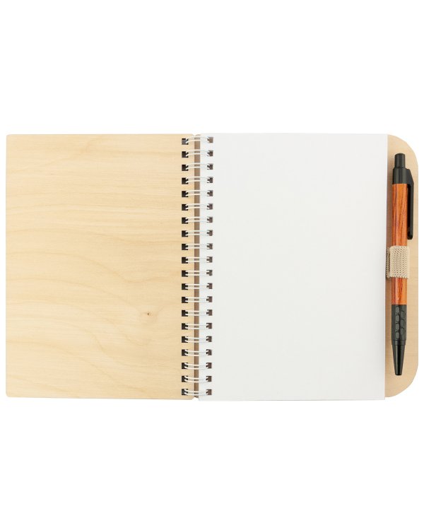 Блокнот деревянный "Счастливого Рождества!", 147x170 мм