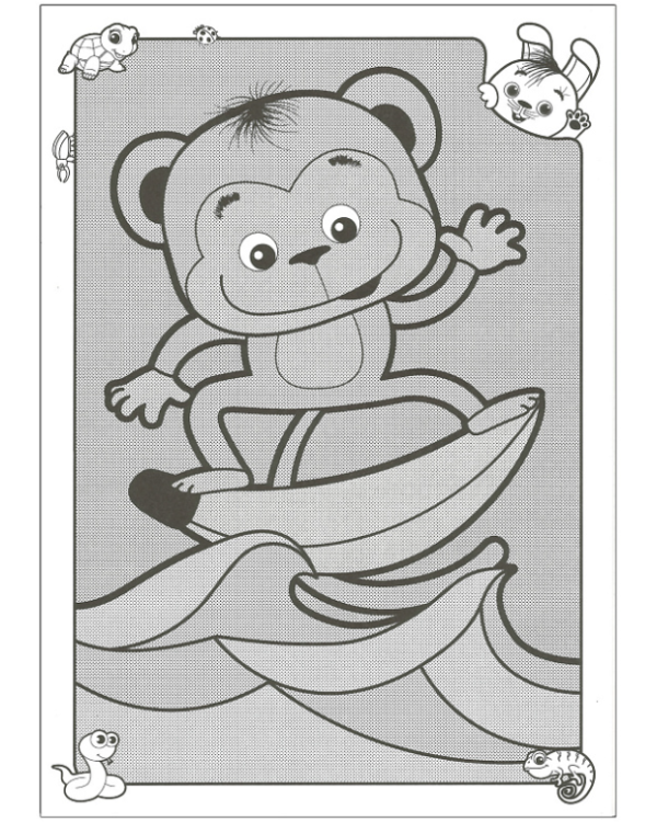 Зоопарк. Водные раскраски.