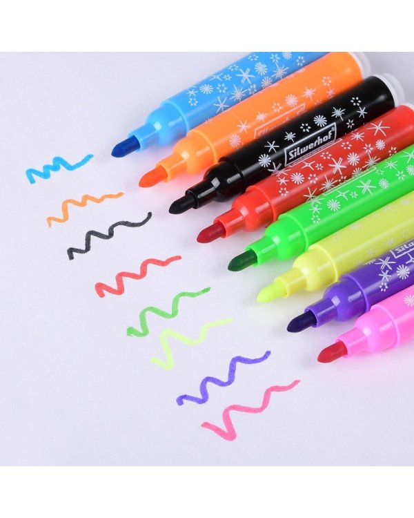 Фломастеры Silwerhof "Солнечная коллекция. Jumbo Pencils", 8 цветов