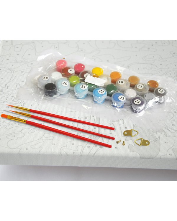 Дополнительное изображение книги «Картина по номерам на подрамнике Color KIT "Сова", 40х40 см»