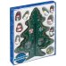 Деревянная ёлочка 3D с игрушками, 15 см