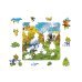 Фигурный деревянный пазл. Лето в Котофеевке, 64 детали
