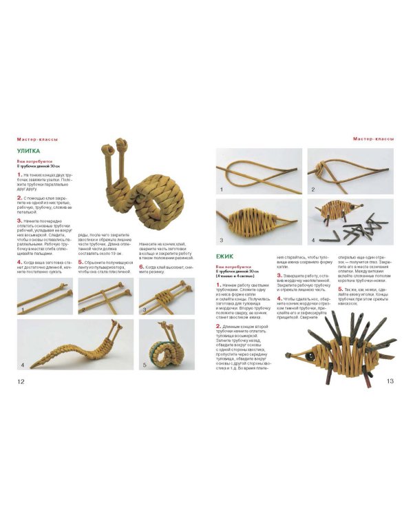 Зоопарк из газетных трубочек