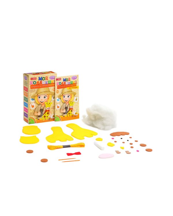 Игрушка из фетра. Жираф