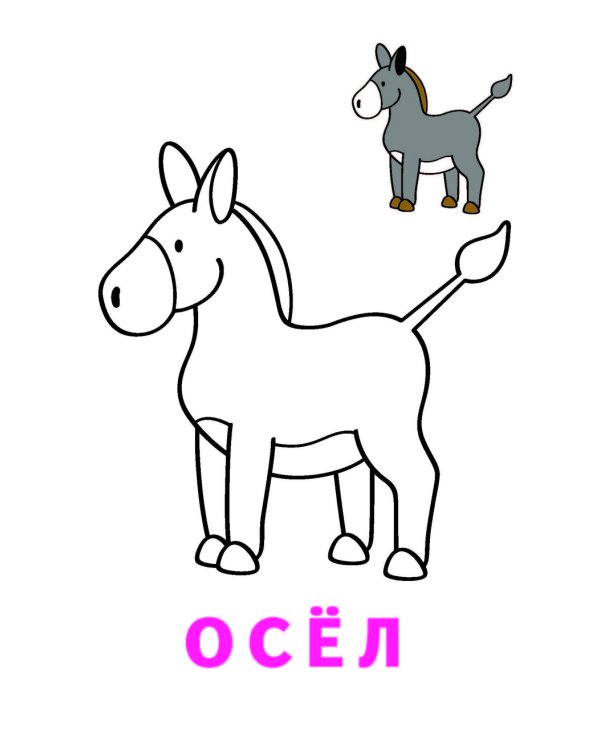 Дополнительное изображение книги «Раскраска-читалка. Домашние животные»