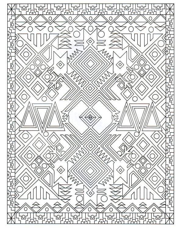 Мексика. Раскраска