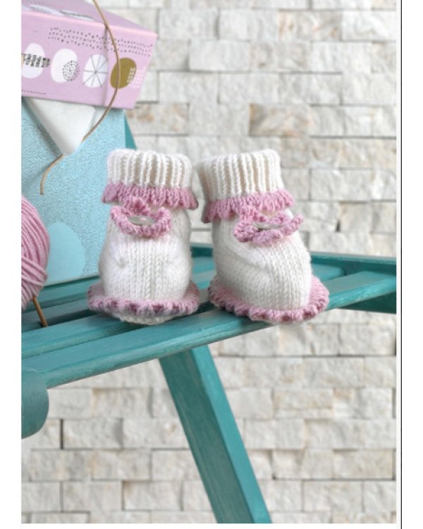 Очаровательные пинетки для малышей.Вяжем спицами