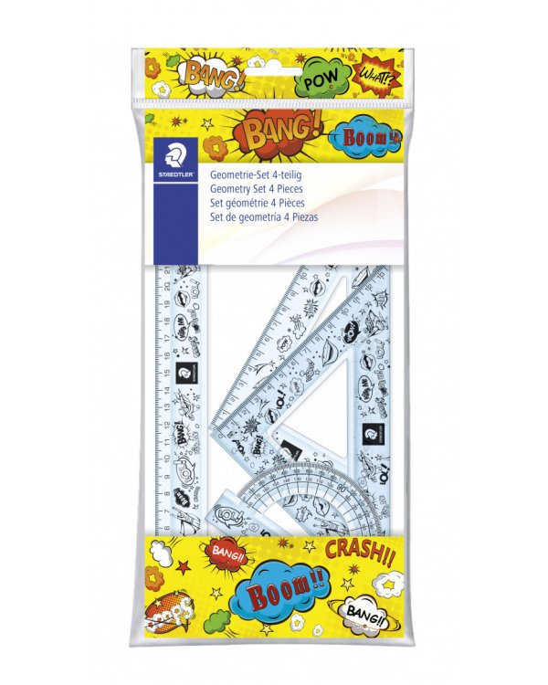 Геометрический набор "Staedtler. Comic", 4 предмета