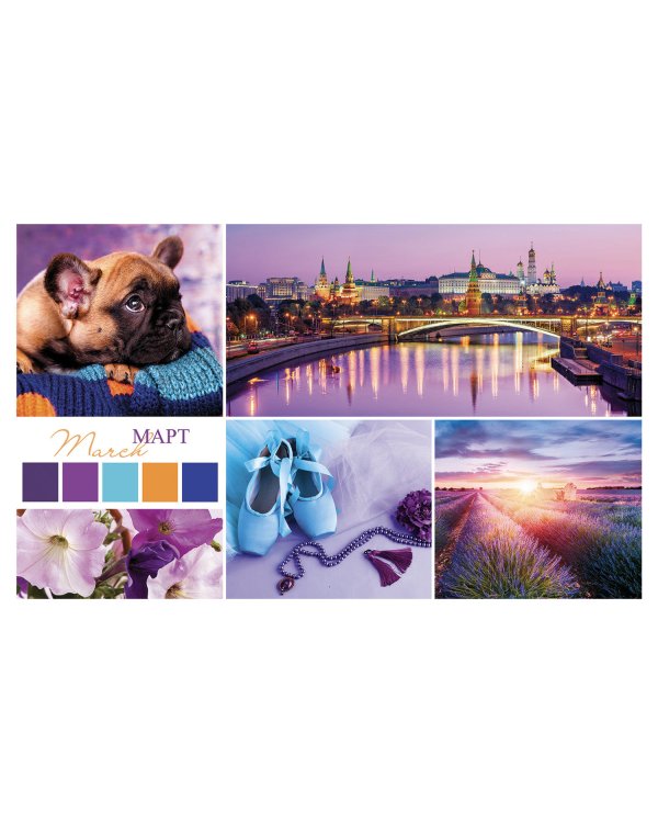 Календарь квартальный на 2020 год "СуперЛюкс. Multicolor", 32х84 см