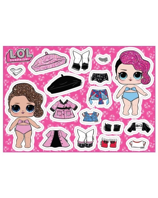 Раскраска с магнитным листом "L.O.L. Ярче звезд"