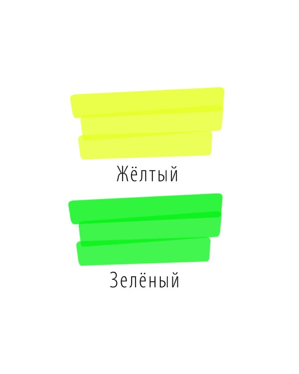 Набор текстовыделителей Brauberg "Original", 2 штуки, цвет желтый, зеленый, линия 1-5 мм