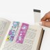 Закладки для книг с магнитом Юнландия Единороги, 6 штук, 25x196 мм, блестки