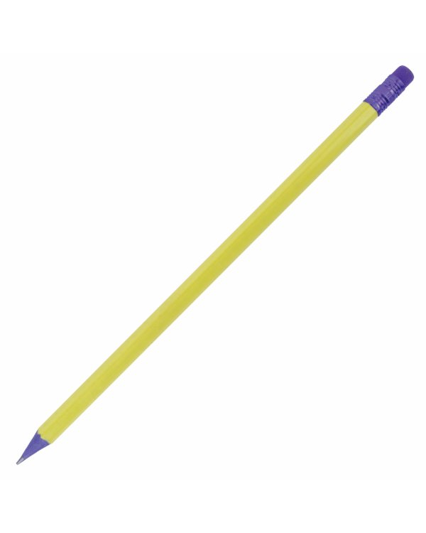 Карандаш чернографитный "Юнландия", 1 штука, НВ, пластиковый, корпус ассорти, с резинкой