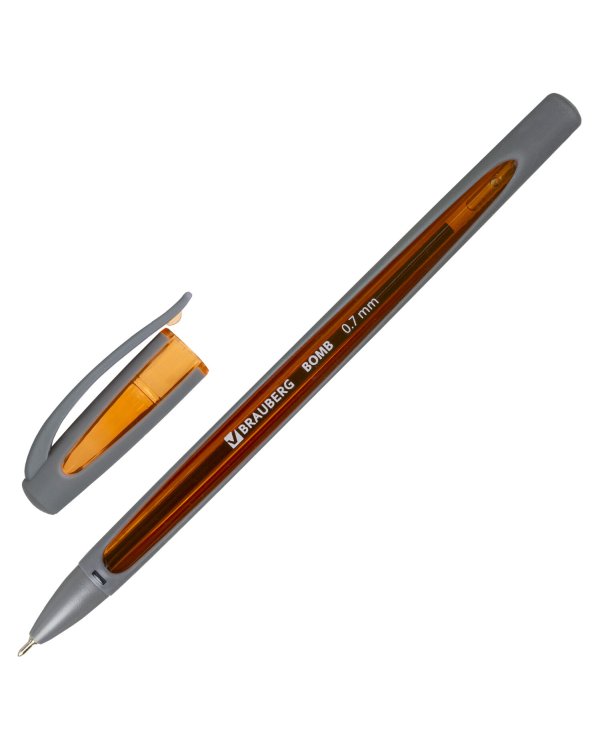 Дополнительное изображение книги «Ручка шариковая масляная "Bomb GT Metallic", цвет чернил синий, прорезиненный корпус ассорти, узел 0,7 мм, линия письма 0,35 мм»