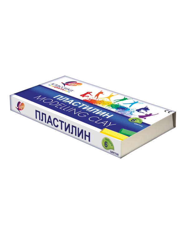 Пластилин "Классика", 6 цветов