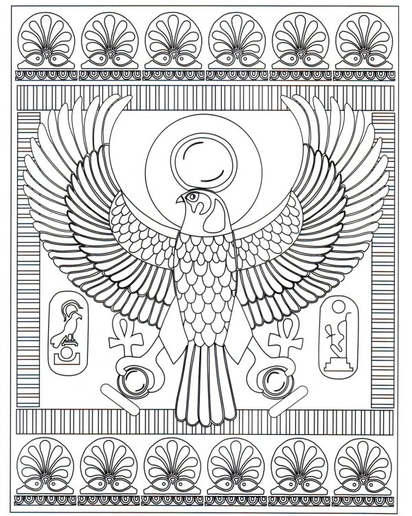 Египет. Раскраска