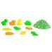 Марсианский песок, 500 грамм, 10 формочек, зелёный
