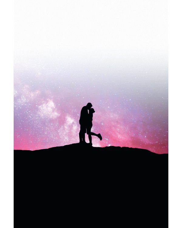 Блокнот Градиент.Gradient Notes (розовый).Запиши свои идеи на звездном небе (6+)