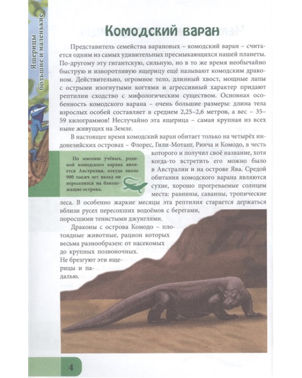 Энциклопедия. Ящерицы большие и маленькие