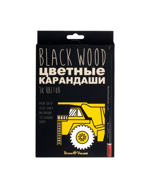 Карандаши цветные "Blackwood color", 18 цветов