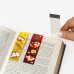 Закладки для книг с магнитом Лисята, 6 штук, 25x196 мм, блестки