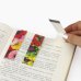 Закладки для книг с магнитом Цветы, 6 штук, 25x196 мм, блестки