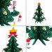 Деревянная ёлочка 3D с игрушками, 15 см