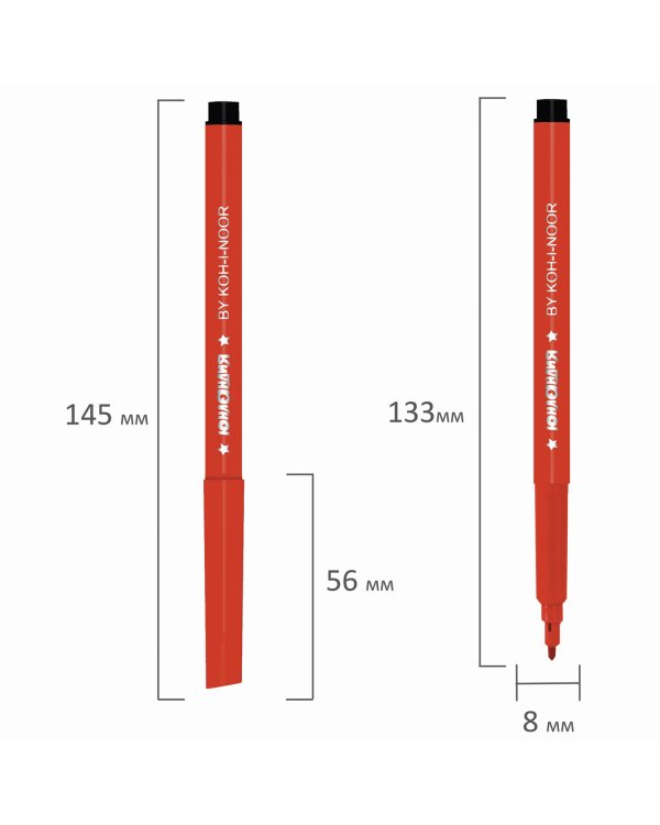 Фломастеры Юнландия "Подводный мир", 6 цветов, трехгранные