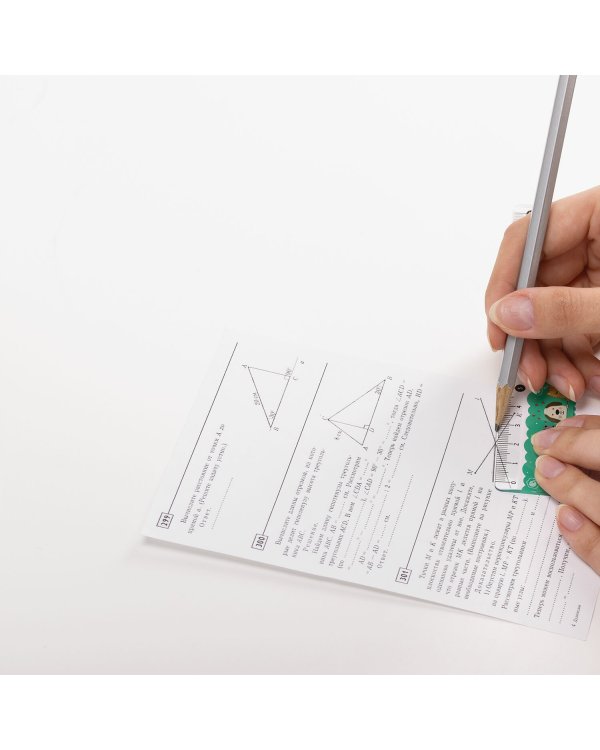 Линейка пластиковая Юнландия "Питомцы", 15 см, цветная печать, с волнистым краем