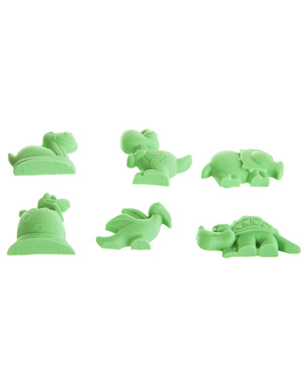 Марсианский песок, 500 грамм, 10 формочек, зелёный