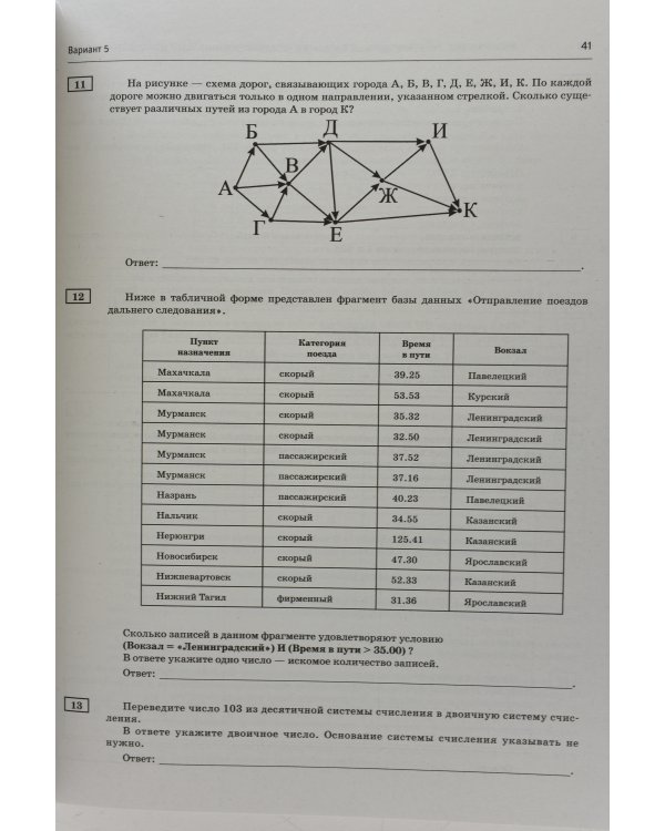 ОГЭ 2020 Информатика. 20 тренировочных вариантов экзаменационных работ для подготовки к ОГЭ