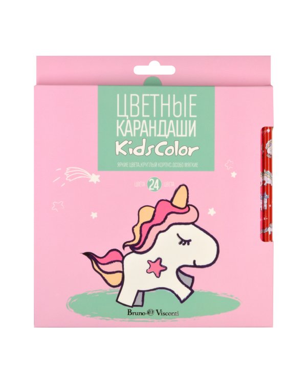 Карандаши цветные "Kids color", 24 цвета