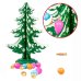 Деревянная ёлочка 3D с игрушками, 22 см