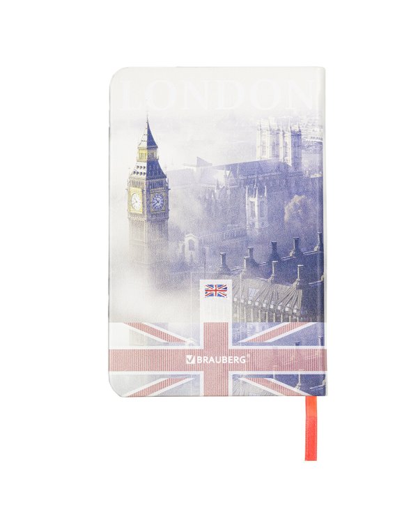 Блокнот Brauberg Vista "London", А6 (100х150 мм), 80 листов, клетка