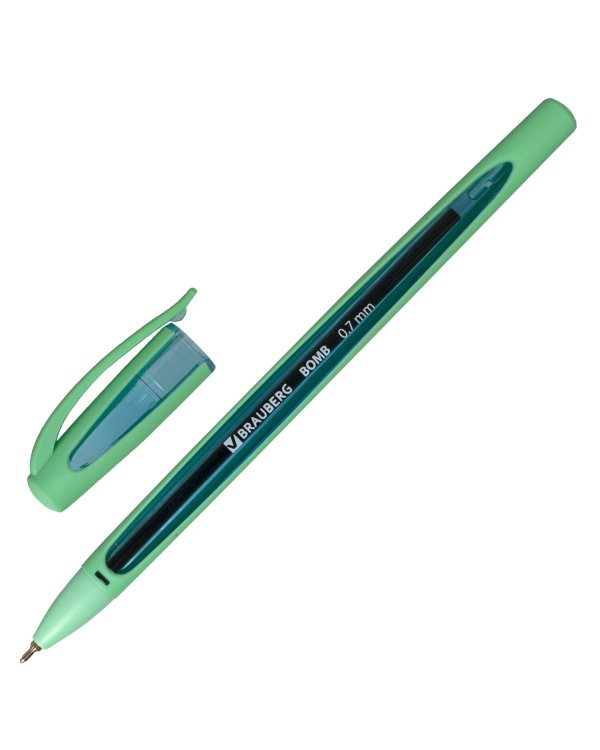 Дополнительное изображение книги «Ручка шариковая масляная "Bomb GT Pastel", цвет чернил синий, прорезиненный корпус ассорти, узел 0,7 мм, линия письма 0,35 мм»