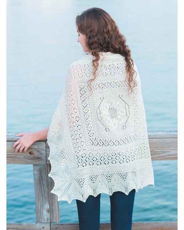 Ажурные шали,шарфы и пуловеры с винтажными мотивами.Спицы