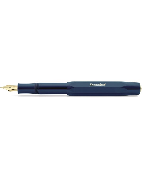 Ручка перьевая Kaweco "Classic Sport", синие чернила, F 0,7 мм, цвет: синий морской