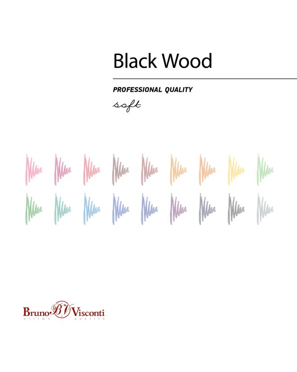 Карандаши цветные "Blackwood color", 18 цветов