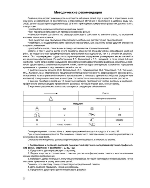 Развиваем связную речь у детей 5 лет с ОНР. Картинки, схемы, планы рассказов. Методическое пособие