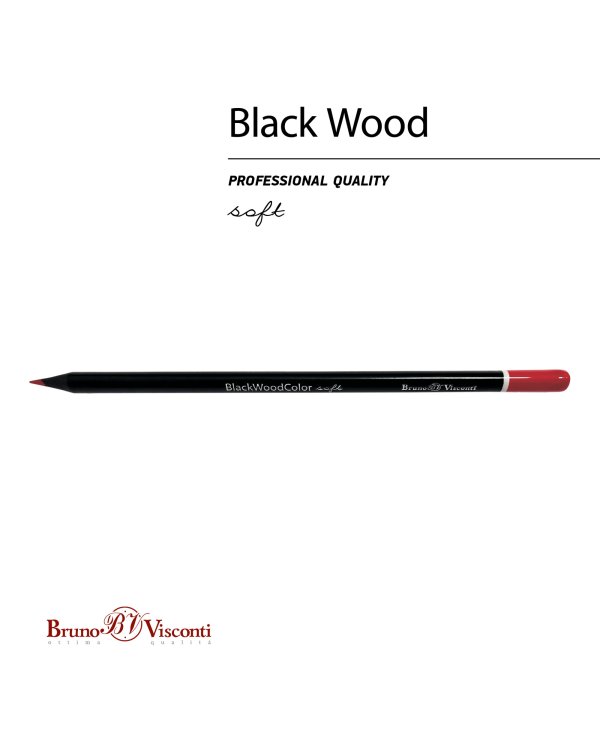 Карандаши цветные "blackwood color", 12 цветов