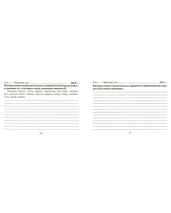 Русский язык. 5-й класс. Сборник самостоятельных работ "Подбери слово!" Раздаточный материал