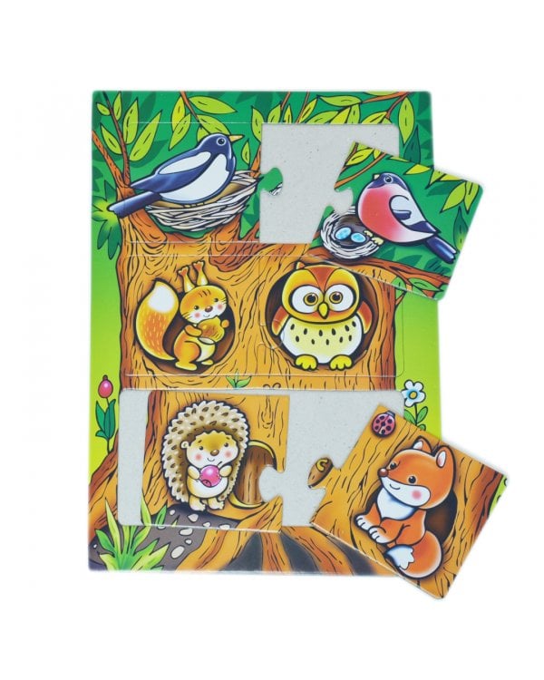 Развивающая рамка. Кто где живет?