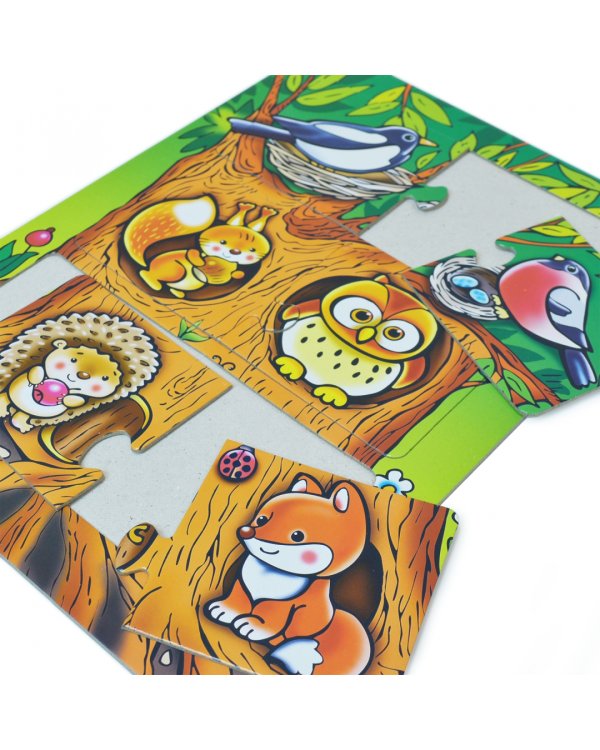 Развивающая рамка. Кто где живет?